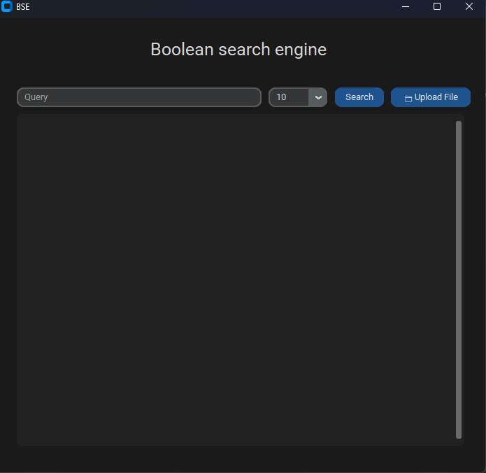 Screenshot of SearchEngine